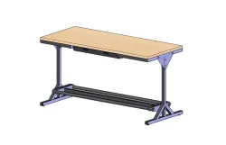 Standing Table with Footrest