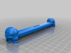 Sword Cross Guard with Skulls