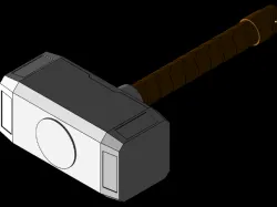Thor's Hammer Mjolnir (Thor) +holder