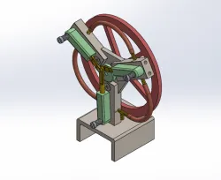 TRIPLE CYLINDER OSCILLATING STEAM ENGINE NAMED "THE 3 SISTERS"