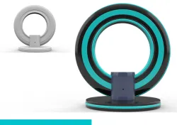 TRON inspired disk lamp