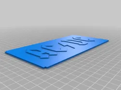 Wall or shelf LED sign