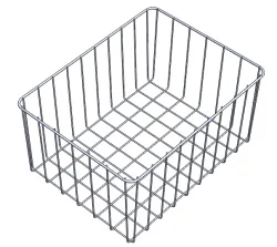 wire frame metal basket