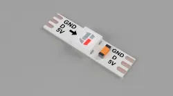 WS2812B, 4 mm wide, white, 60 LEDs per meter