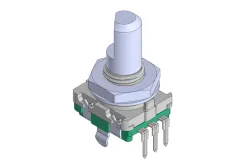 11mm Metal Shaft Rotary Encoders - Vertical, w/o push-on switch