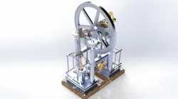 2 Cylinder entablature engine