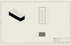 2D Sketch of Straight 4 Engine Parts