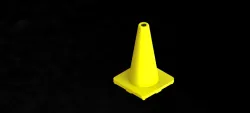 300mm yellow road cone