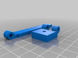 3D Printer laptop webcam holder with tilt control