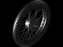 600mm bike wheel with 750w motor