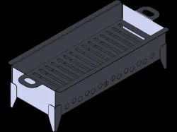 BBQ Grill SolidWorks Design for CNC plasma or laser cut