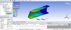C shaped beam - ANSYS analysis