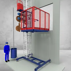 Cargo lift cable trolley
