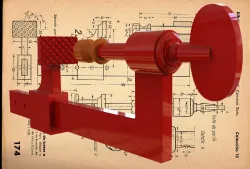 clamp c , full technical drawing