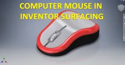 Computer Mouse in Inventor Surfacing || Inventor Surfacing Drawing || Inventor Drawing Tutorial Cad