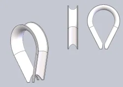 DIN 6899 FORM B WIRE ROPE THIMBLE