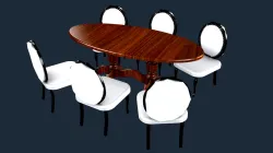 DINING TABLE AND CHAIRS HANNA