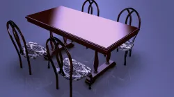 DINING TABLE AND CHAIRS  MART AND MILA
