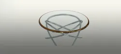 Elegant Glass Top Circular Table for Office