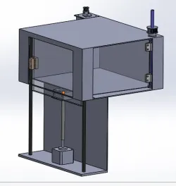 Enclosure box for opening and sliding mechanism
