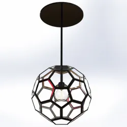 fancy geometric lamp