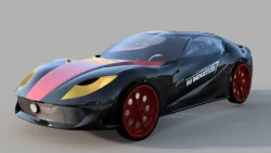 Ferrari 812 Surface Modeling