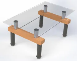 Glass coffe table