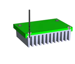 Heat Sink Drill Jig for Tapped Holes