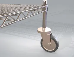 Heavy-Duty Wire Shelving - Mobile