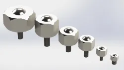 Hex Head Bolt Ball Bearing Caster - NJ-12 NJ-16 NJ-25 NJ-30 NJ-38 NJ-45