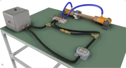 Hydraulics automation double-acting cylinder v.2
