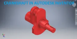 Inventor Tutorial Crankshaft 3D Modelling in Inventor || Inventor Practice Drawing Tutorial || 3Dcad