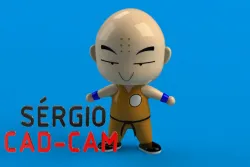kuririn - DragonBall - Sérgio CAD CAM