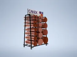 large display stand for point of sale