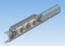 Linear furniture rail