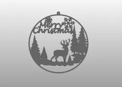 Merry Christmas reindeer wall window decoration art ornament