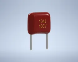 Polypropylene film capacitor. 104J 100V. - 104