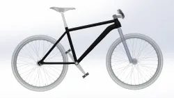 "Precision 3D Model of a Bicycle Frame: A Must-Have Tool for Bicycle Manufacturers and Designers"