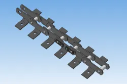 Sections version 1,2 of traction plate chain type 2
