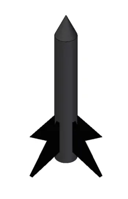 simplified straw rocket