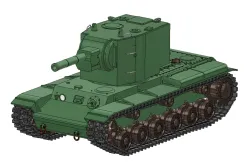 Soviet army KV-2 (1940) Heavy tank
