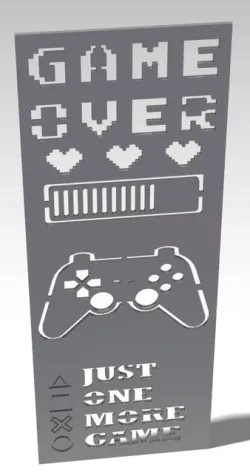 STEEL WALL ART DECOR GAMER