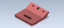 Studycadcam 3D CAD Exercise 455/ cam  bracket/ ménsula de leva/ Autodesk Inventor Pro