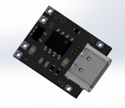 Ultra mini USB Type C charger module.