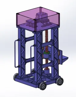 Vertical Screw Rod  Material Lifting