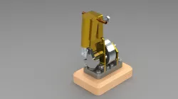 1 CYLINDER VERTICAL OSCILATING STEAM ENGINE