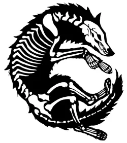 2D Wolf Skeleton