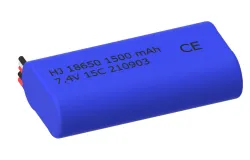 2S 7.4V 1500mAh 18650 Battery