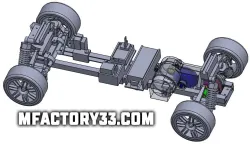 3d printable RC chassis scale 1:10