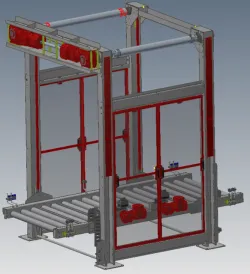 4 Post 2-Pallet lift unit